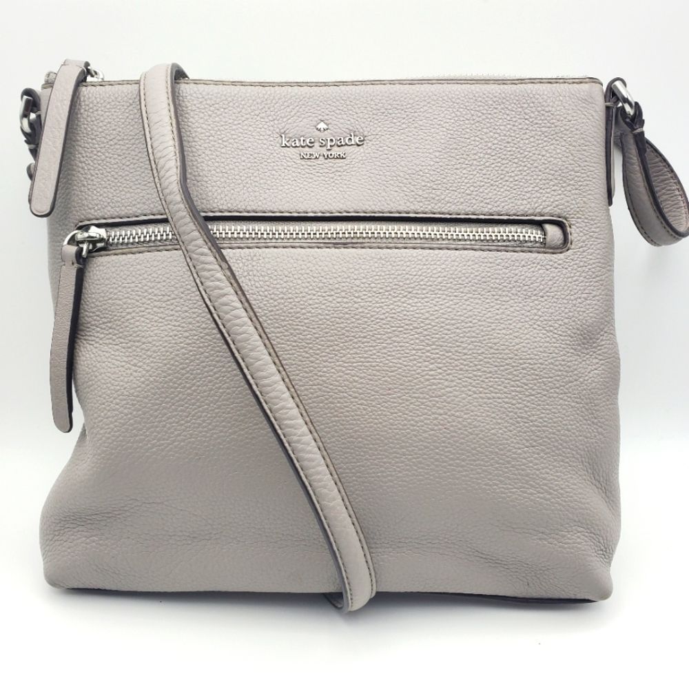 Kate Spade New York "Jackson" top zip leather crossbody bag. P62